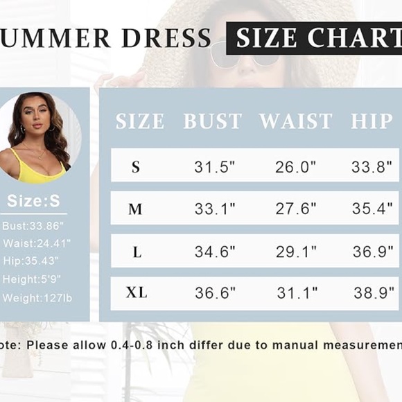 Yellow Mini Bodycon Casual Dress, Adjustable Straps - Large - Picture 7 of 7